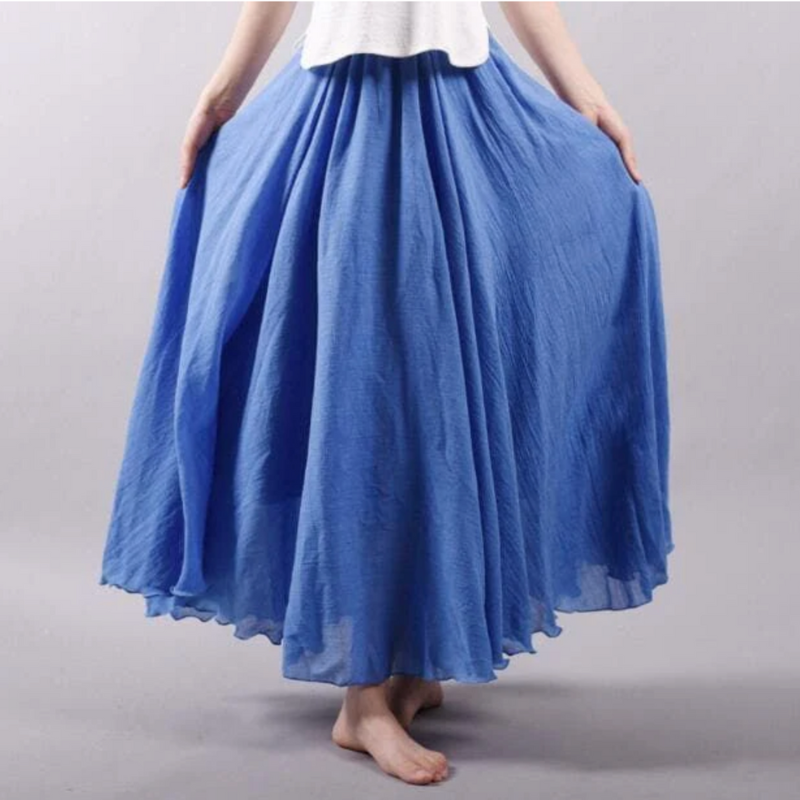 Bohemian Loose Pleated Skirt for Women