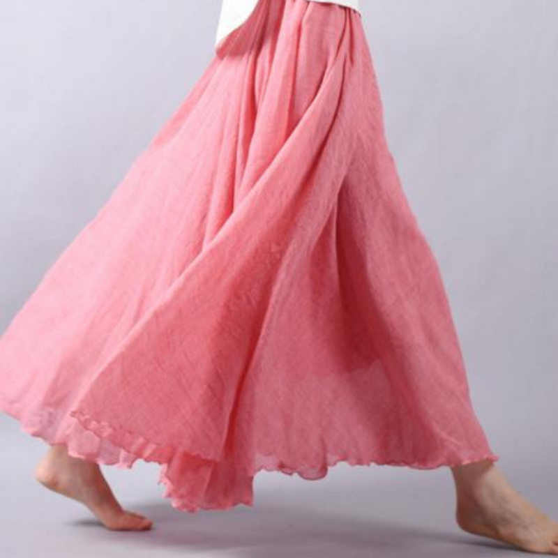 Bohemian Loose Pleated Skirt for Women