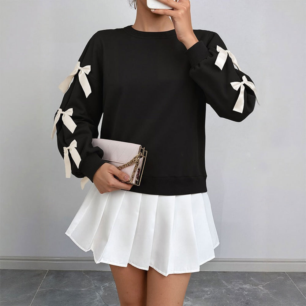 Sweatshirt with Bow Detail for Women - Rossella