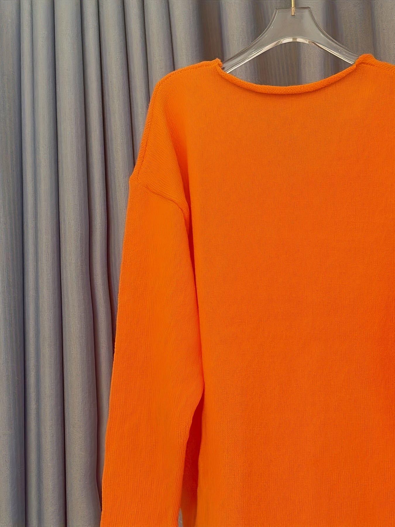Casual Plus Size V-Neck Sweater for Women