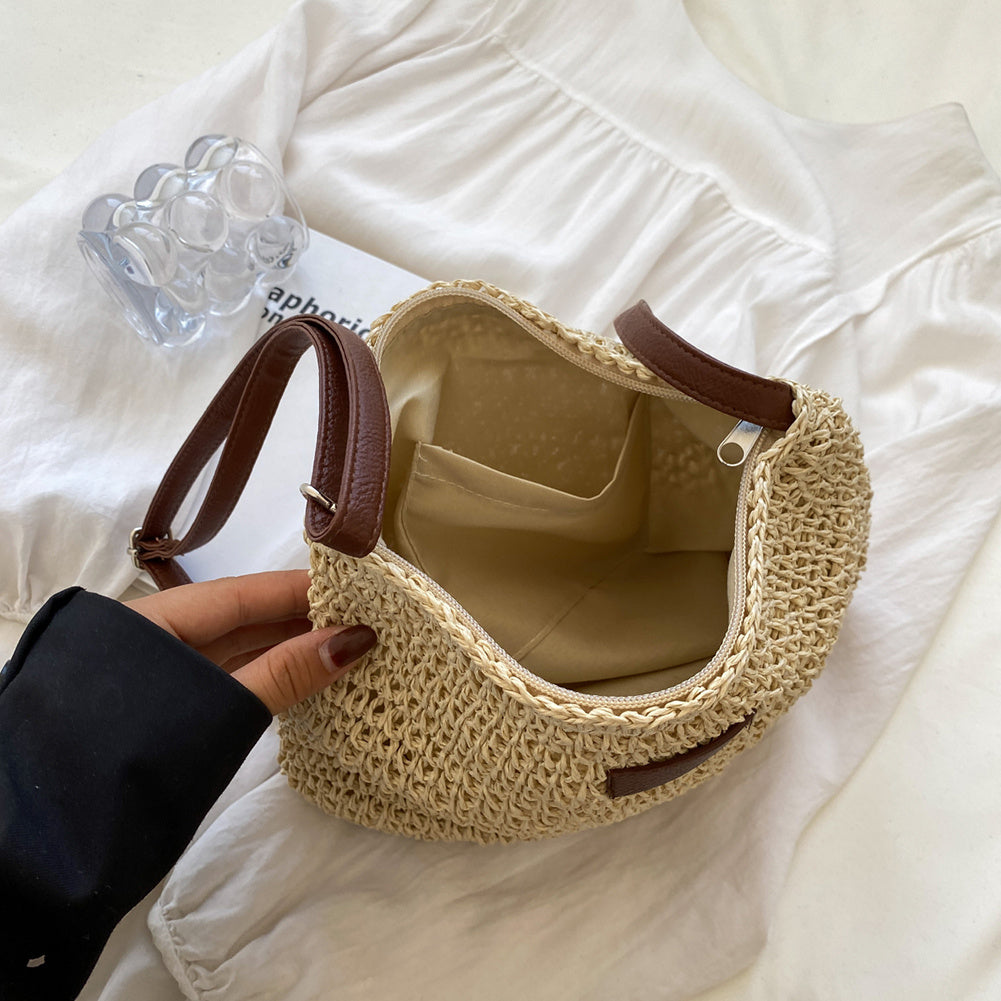 Spacious Braided Shoulder Bag for Women | Stylish Everyday Accessory