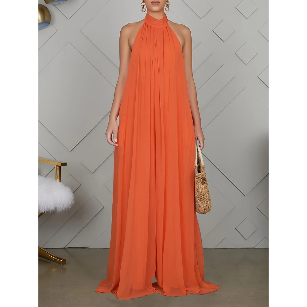 Halter Neck Maxi Dress for Women - Gigliola