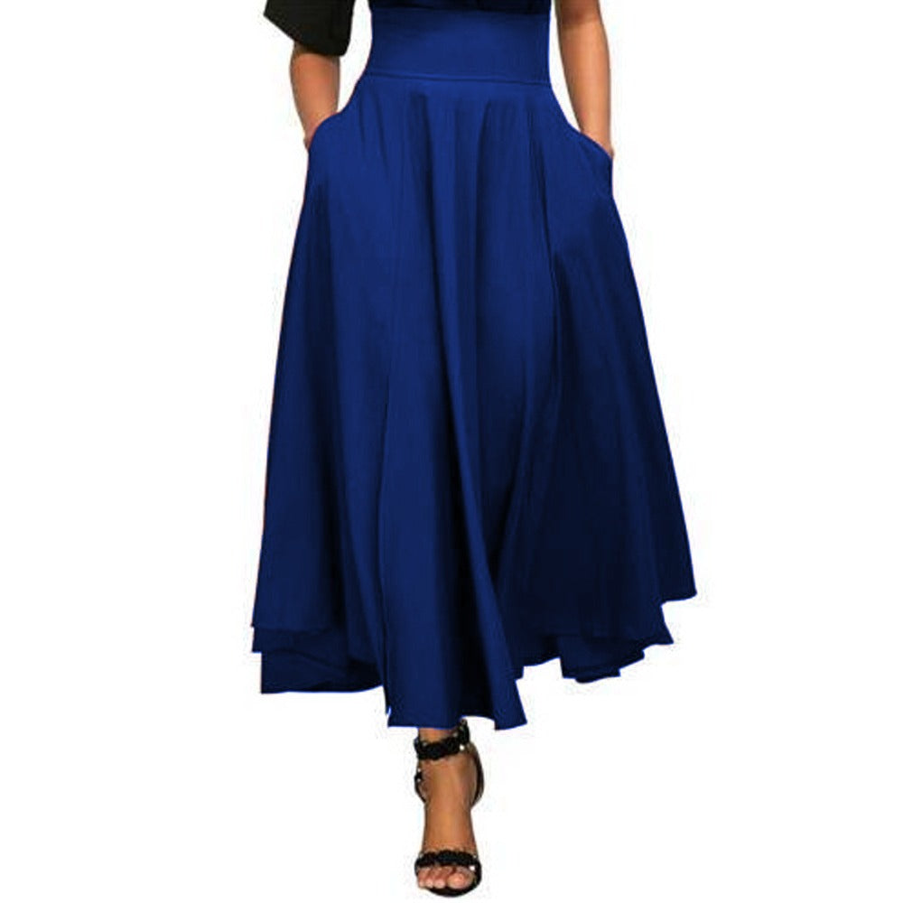 High-Waist A-Line Maxi Skirt for Women - Arianna