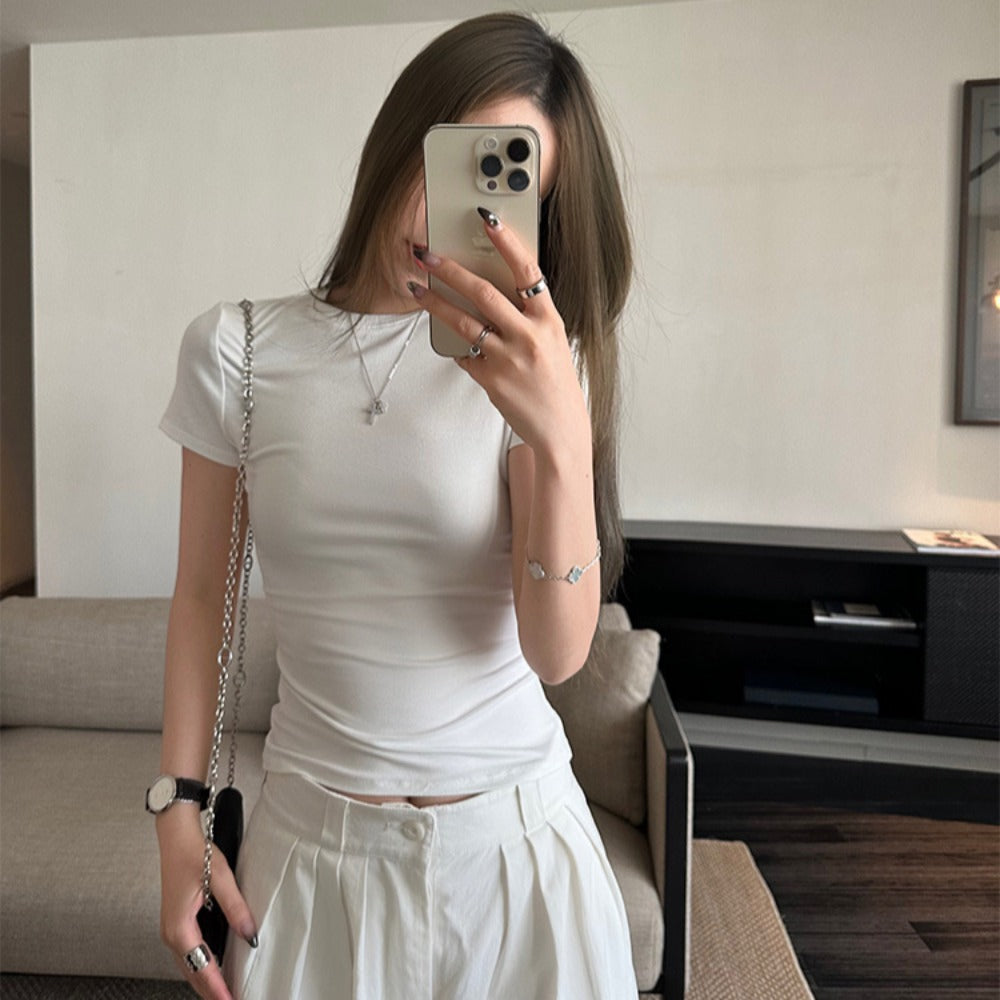 Fitted Short Sleeve T-Shirt for Women - Immacolata