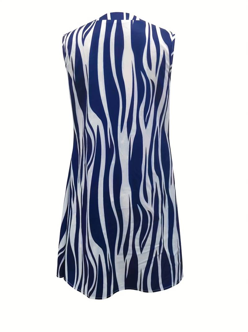 Striped Sleeveless Mini Dress for Women | Casual Summer Look