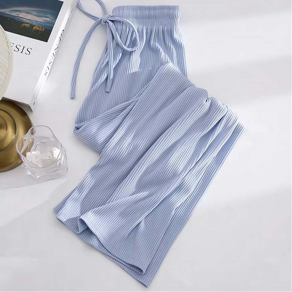 Pleated Wide Leg Pants for Women - Gianna