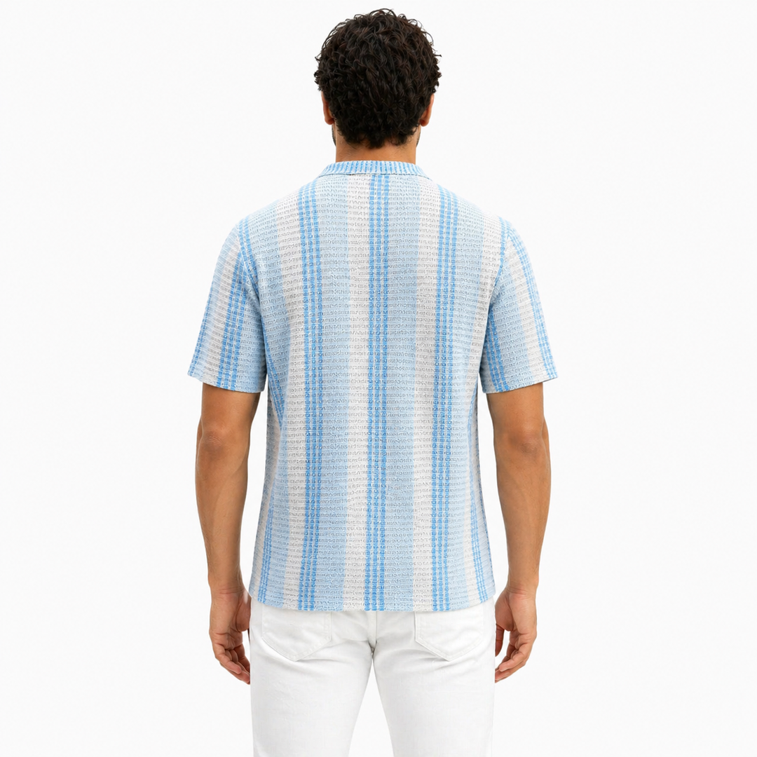Camicia da uomo estiva a righe | Maniche Corte