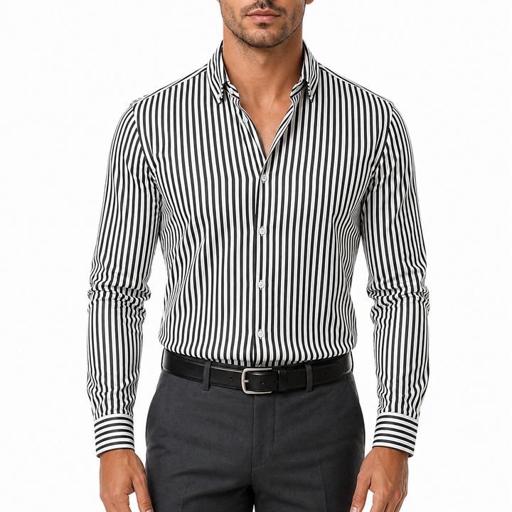 Camicia a Maniche Lunghe a Righe Da uomo | Casual