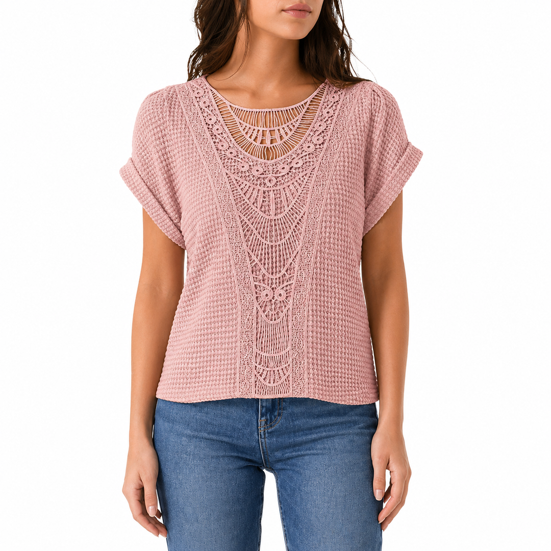 Da Donna Boho Estiva Camicetta | Maniche Corte