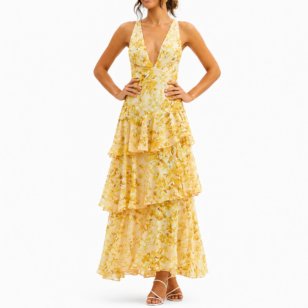 Da donna Scollo a V vestito estivo | Maxi