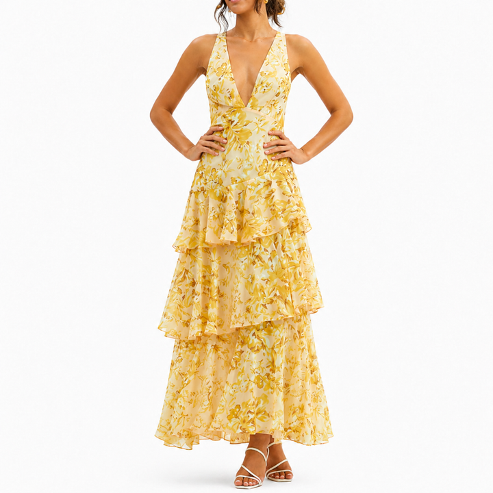 Da donna Scollo a V vestito estivo | Maxi