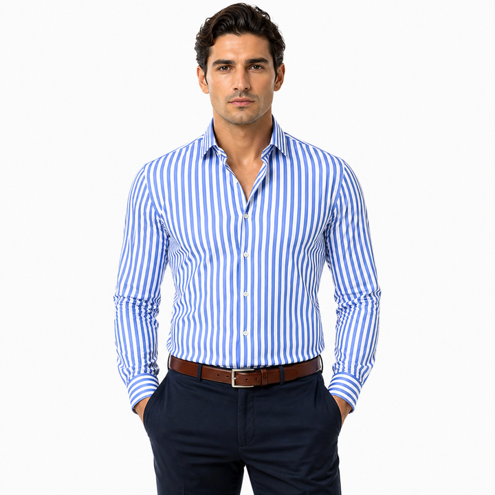 Camicia a Maniche Lunghe a Righe Da uomo | Casual