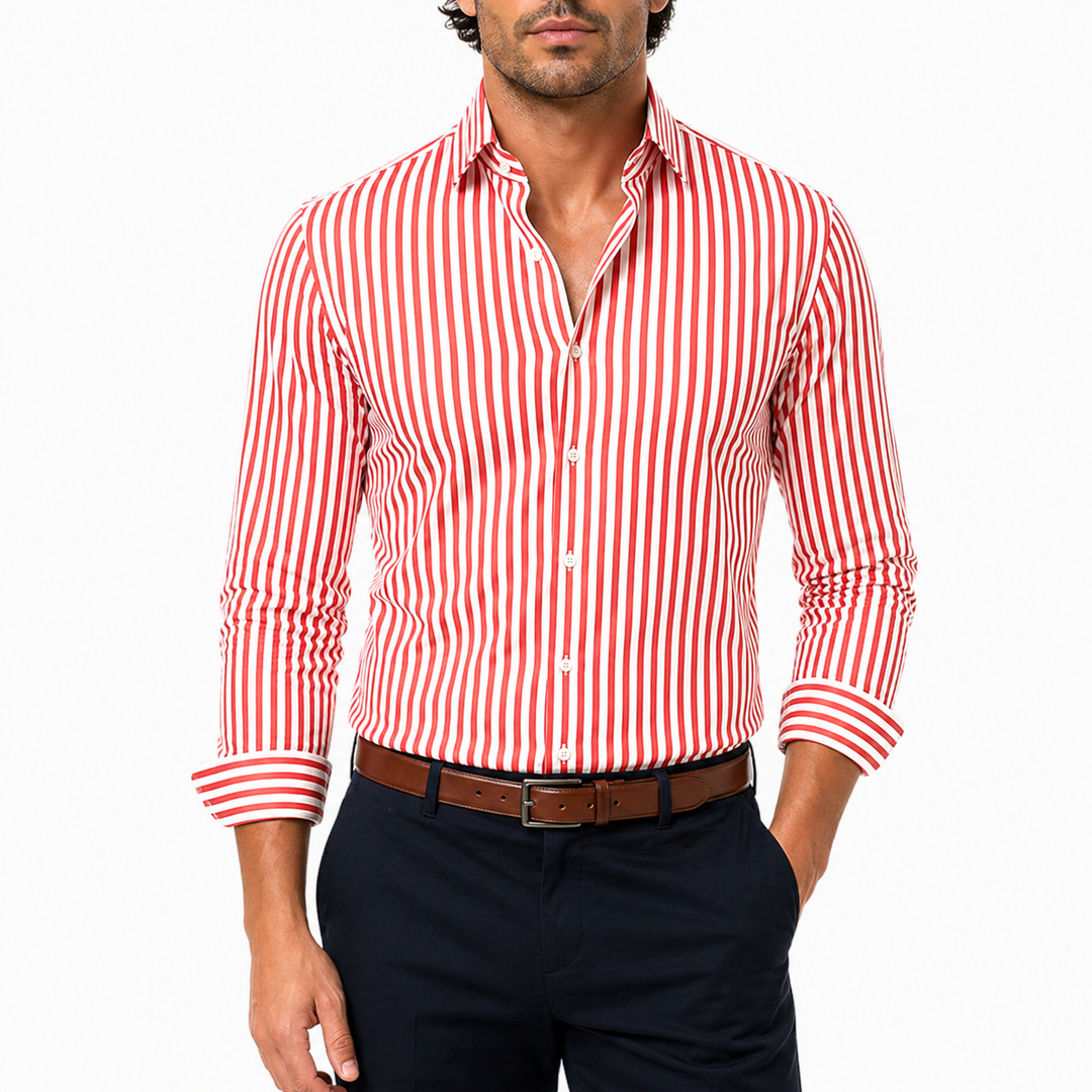 Camicia a Maniche Lunghe a Righe Da uomo | Casual