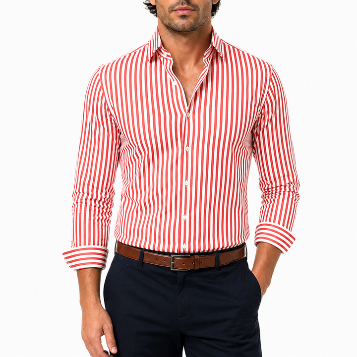 Camicia a Maniche Lunghe a Righe Da uomo | Casual