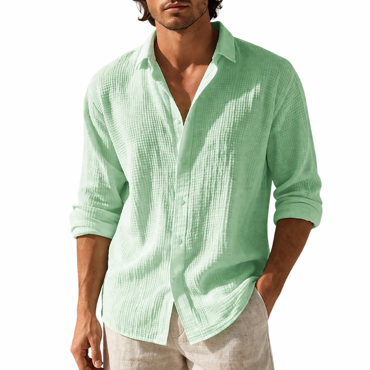 Camicia Casual Da Uomo a Maniche Lunghe | Con Colletto