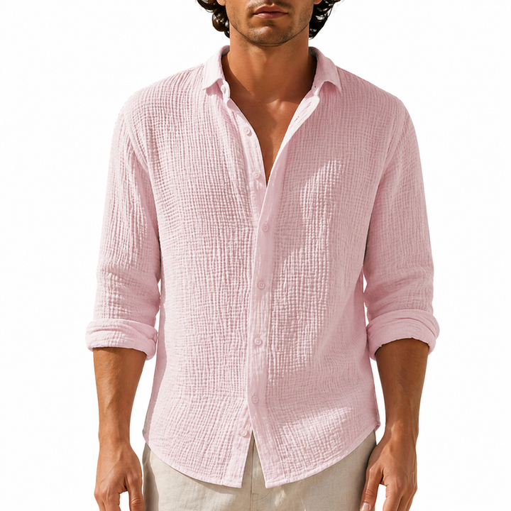 Camicia Casual Da Uomo a Maniche Lunghe | Con Colletto