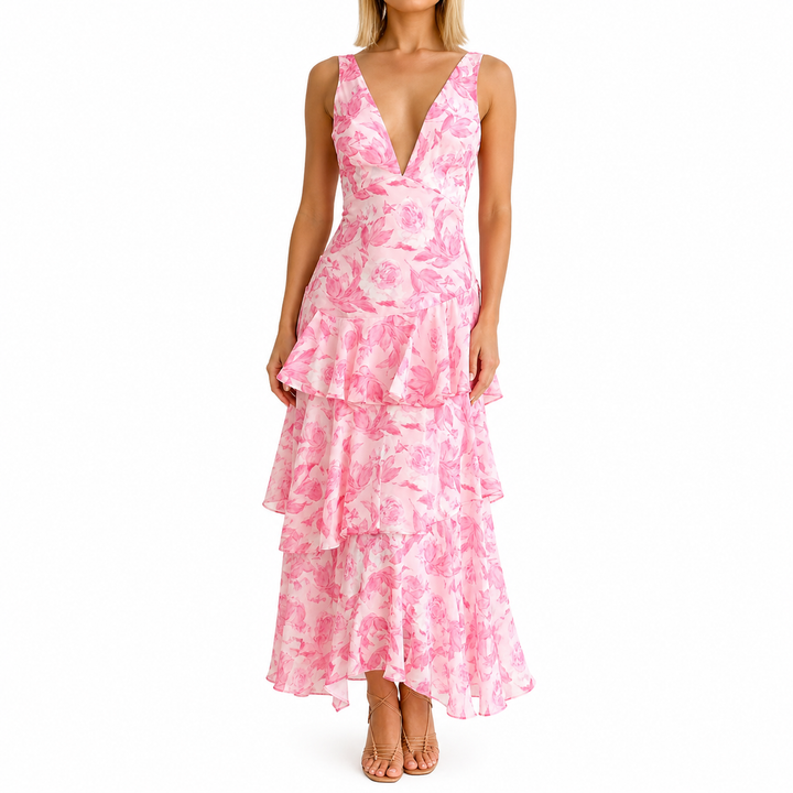 Da donna Scollo a V vestito estivo | Maxi
