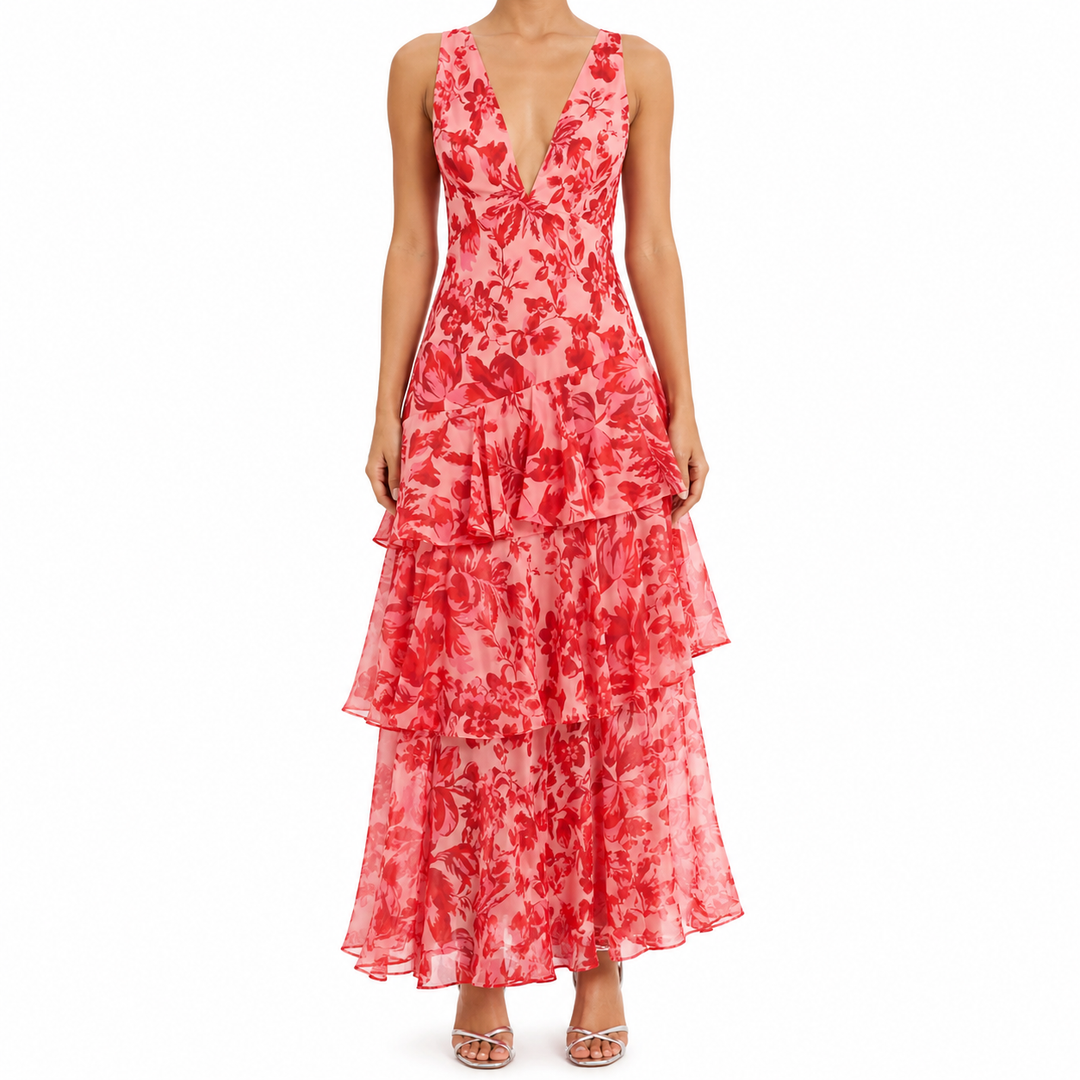 Da donna Scollo a V vestito estivo | Maxi