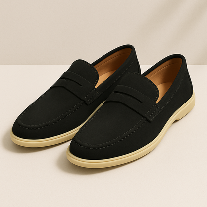 Men's Suede Penny Loafers | Slip-On