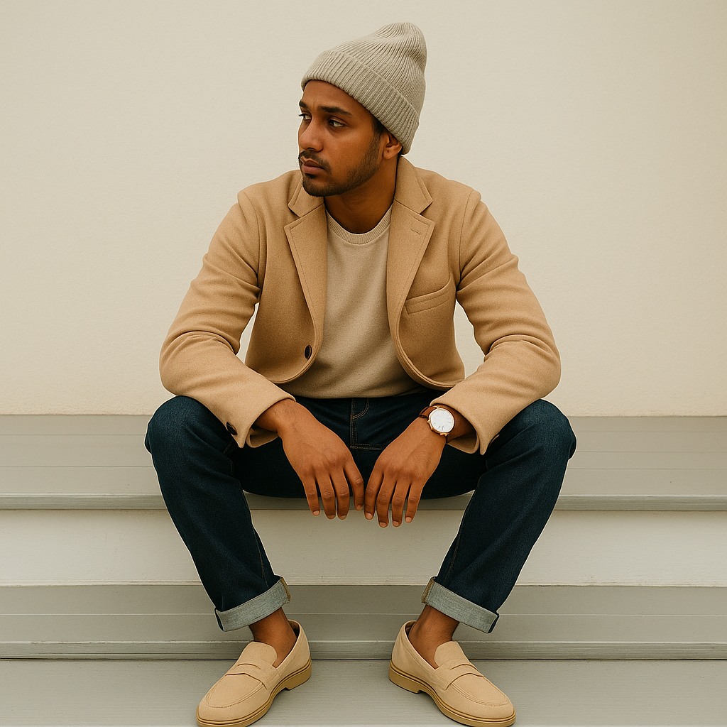 Men's Suede Penny Loafers | Slip-On