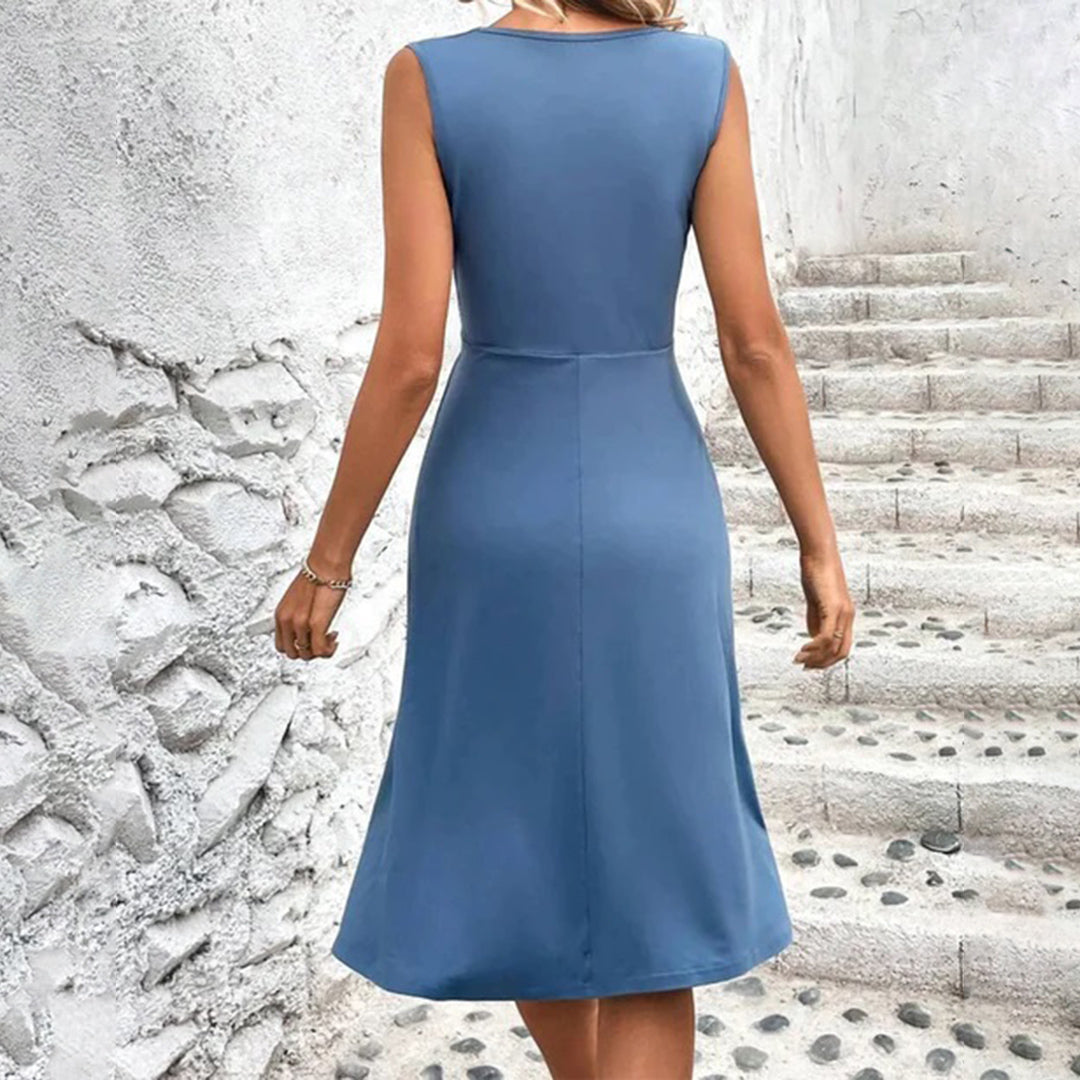 Breathable Wrap Dress for Women – Sleeveless Summer Style