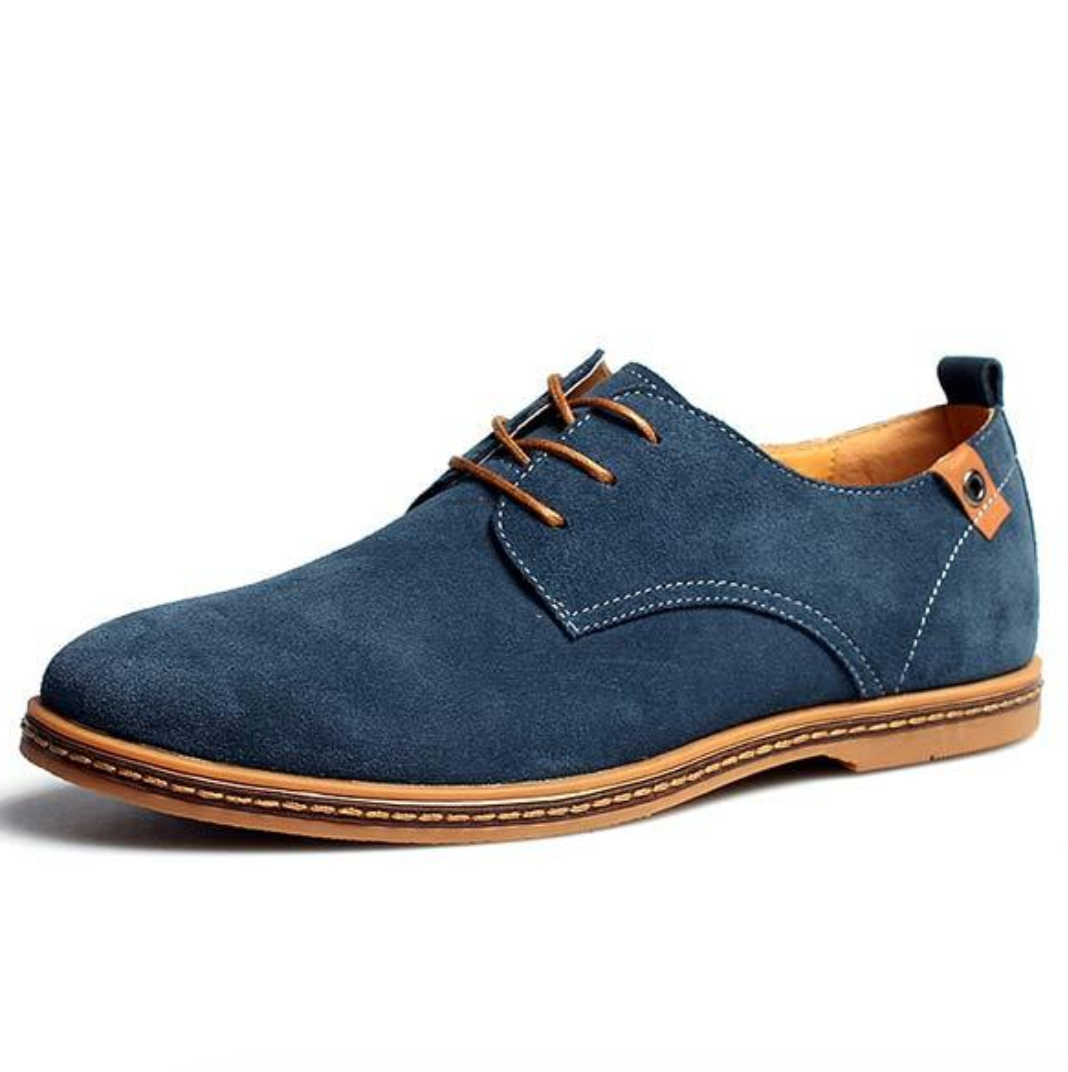 Men's Suede Oxford Loafers | Lace-Up