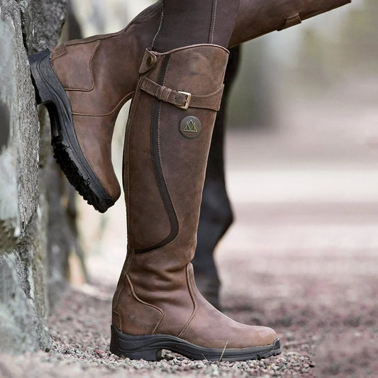 Women's Strap Boots Knee High Buckle | Grip