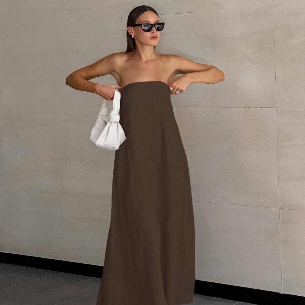 Strapless Maxi Dress for Women - Serena