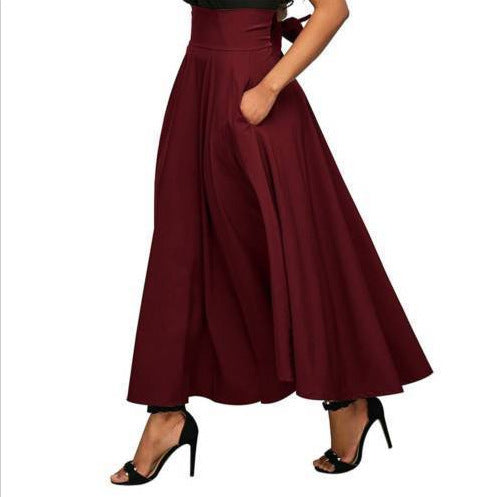 High-Waist A-Line Maxi Skirt for Women - Arianna
