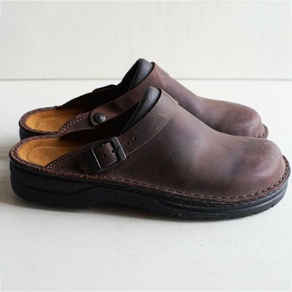 Men's Arch Support Slippers | Leather