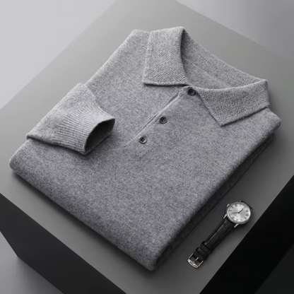 Men's Polo Sweater | Light Warmth
