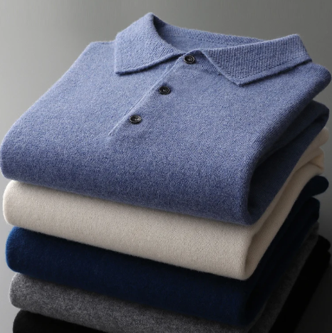 Men's Polo Sweater | Light Warmth