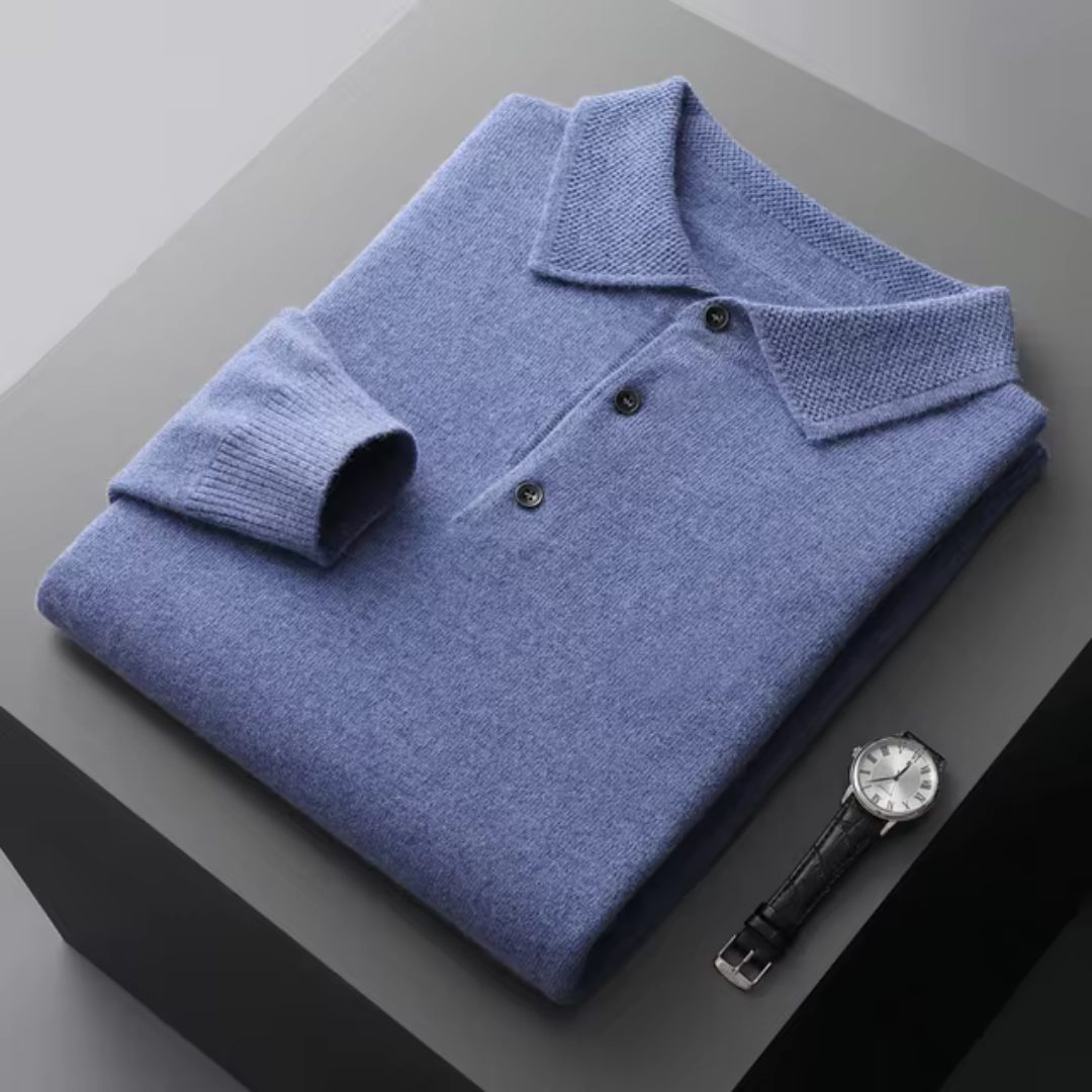 Men's Polo Sweater | Light Warmth