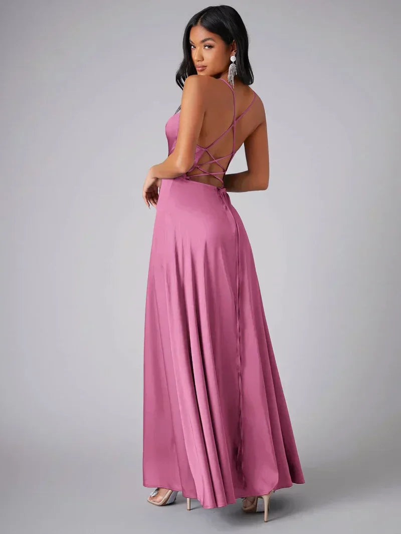 Soft Elegant Sleeveless Maxi Dress with Flattering Fit for Women