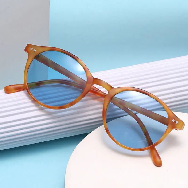 Retro Round UV400 Polarized Sunglasses for Men and Women