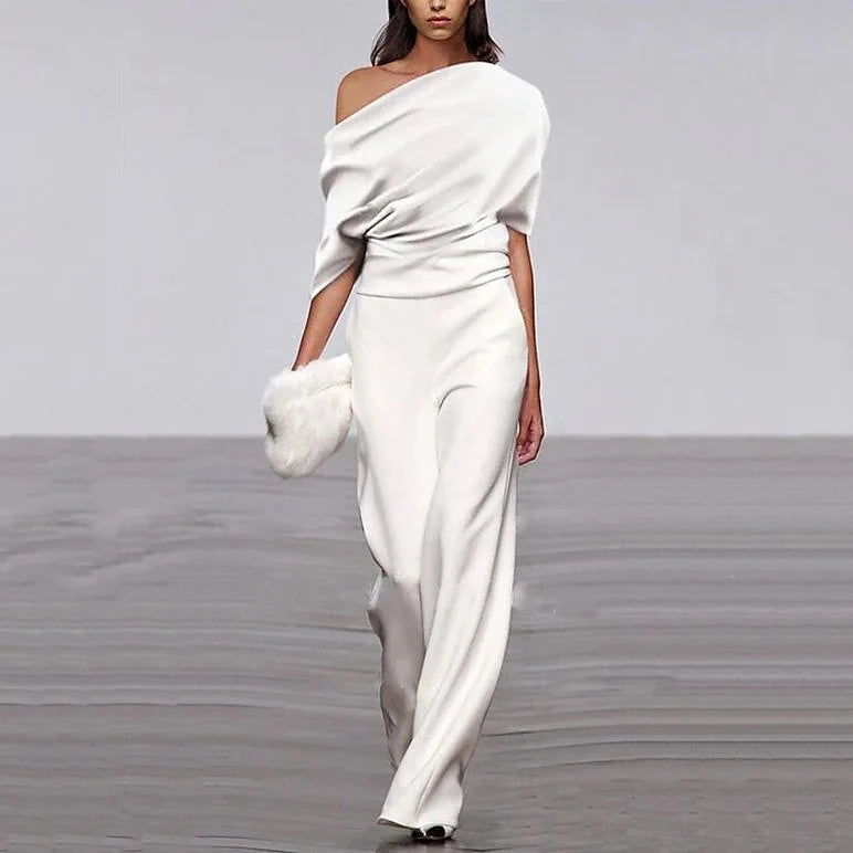 Casual One Piece Jumpsuit with Single Breasted Neckline for Women