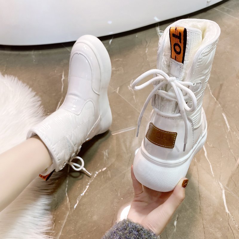 Waterproof Warm Ankle Boots for Women with Cozy Lining