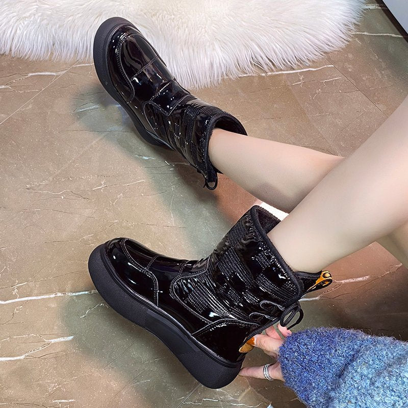 Waterproof Warm Ankle Boots for Women with Cozy Lining