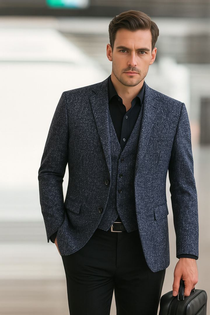 Men's Business Casual Slim Fit Blazer | Long Sleeve