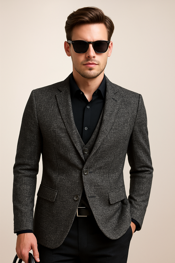 Men's Business Casual Slim Fit Blazer | Long Sleeve