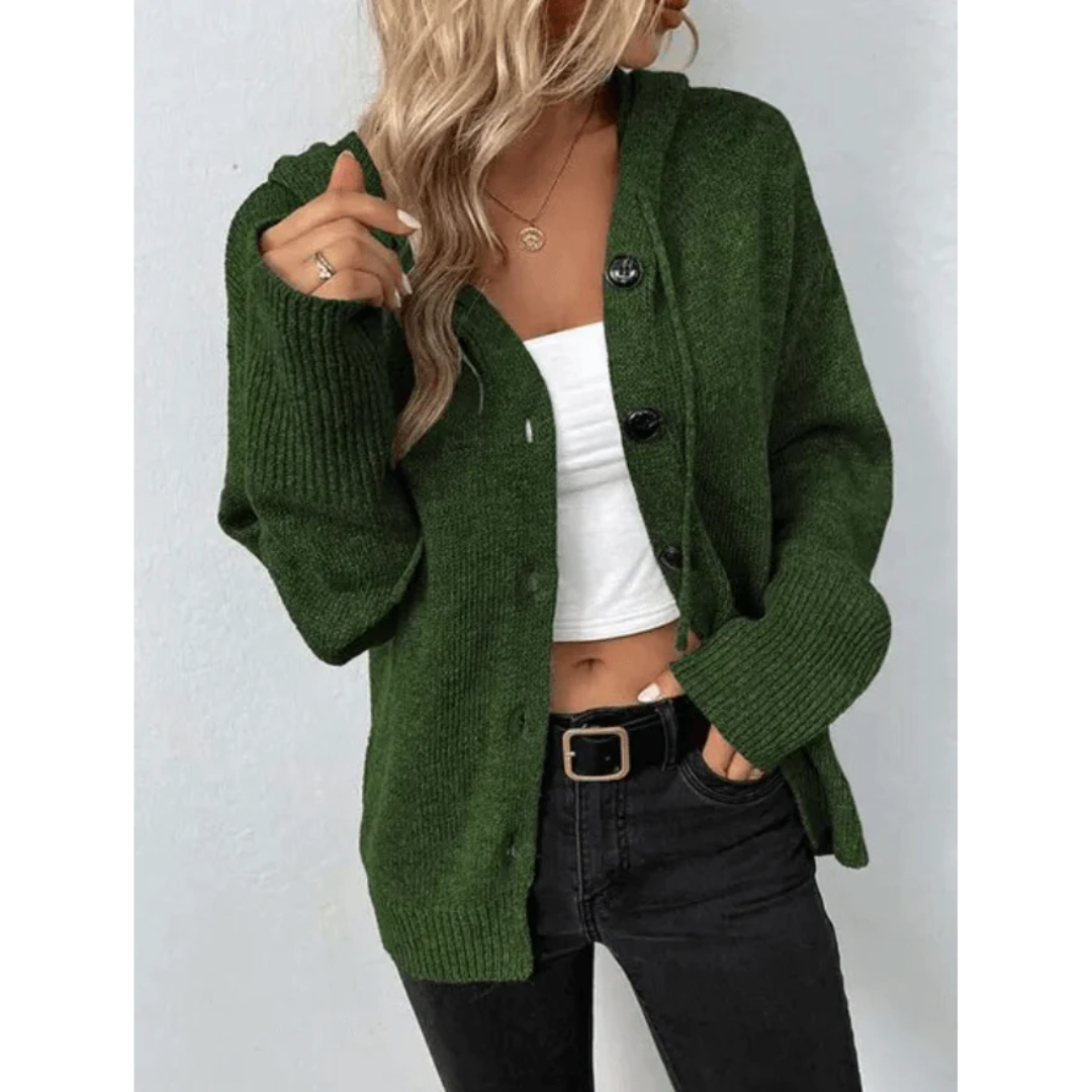 Warm Knit Cardigan with Button Detail for Women | Cozy Winter Layer
