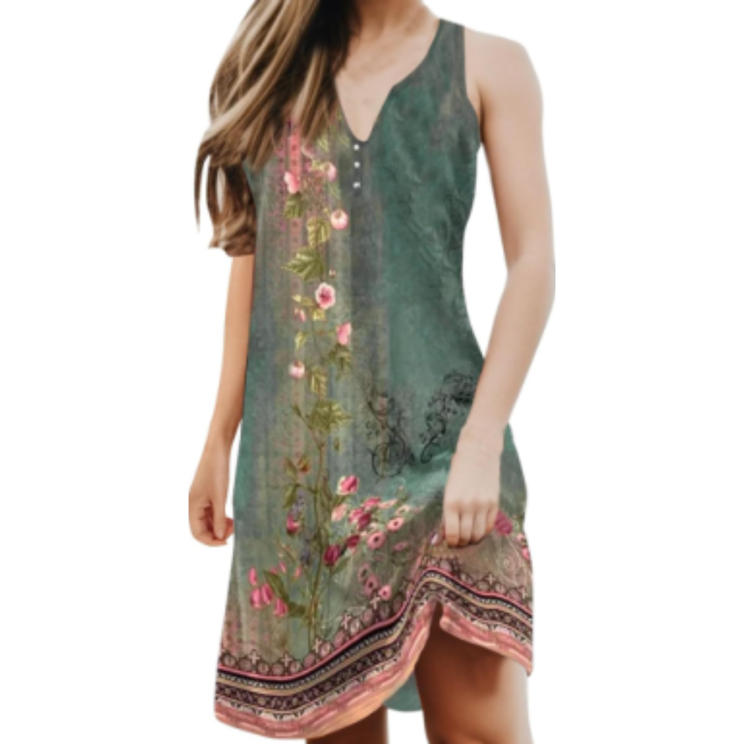 Soft Sleeveless Mini Summer Dress for Women