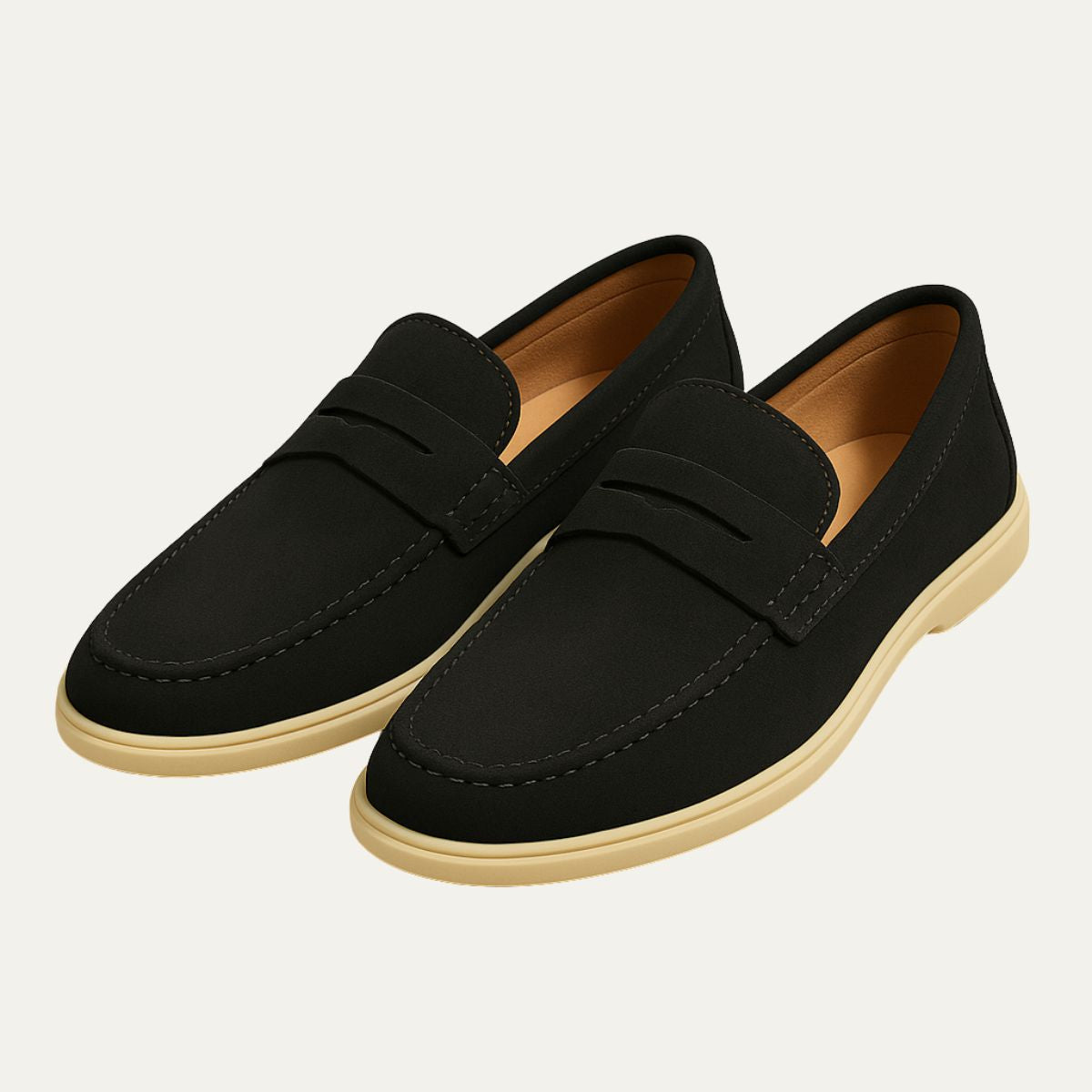Men's Suede Penny Loafers | Slip-On