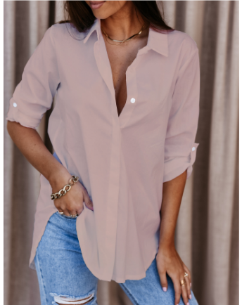 Casual Long Sleeve Summer Blouse for Women | Relaxed Fit Style