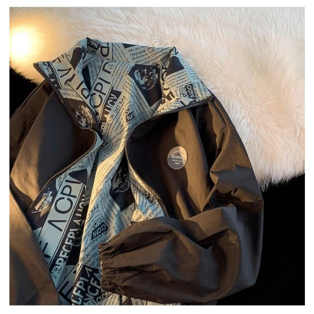 Reversible Jacket with Printed Design for Women - Lavinia