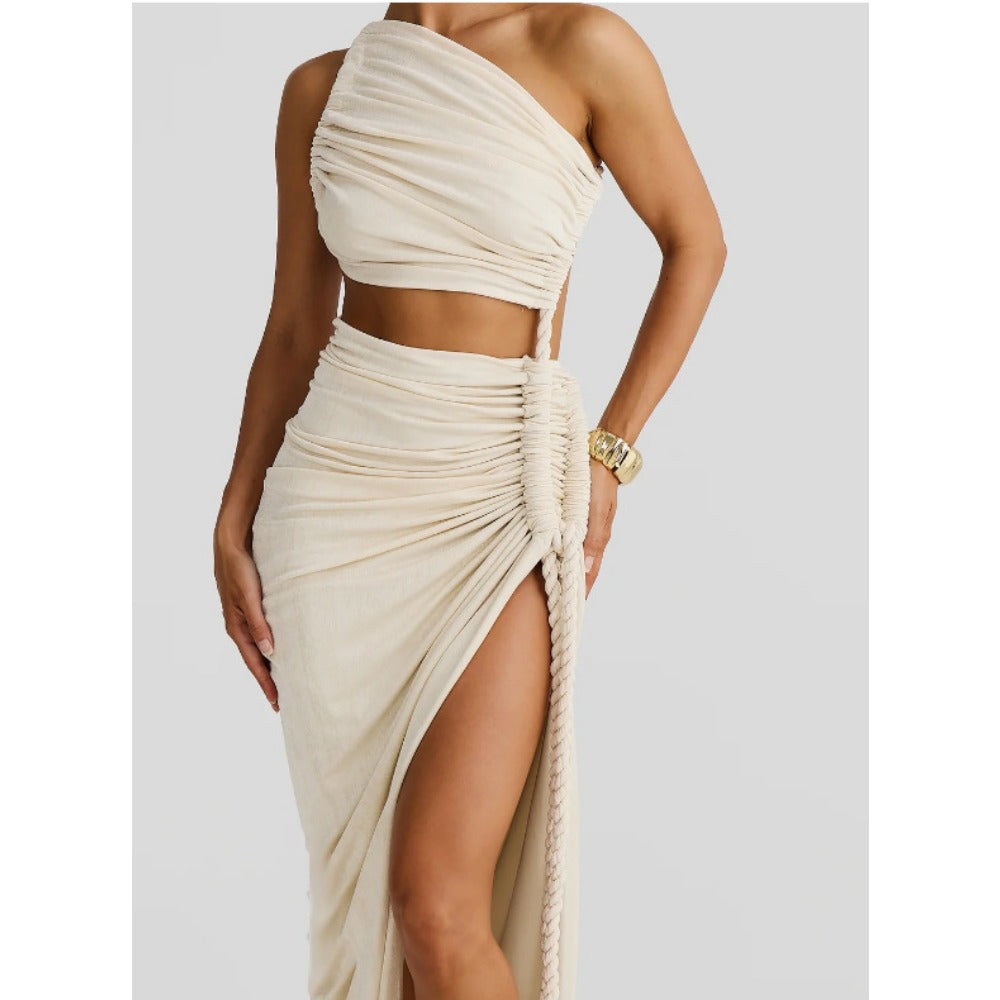 One Shoulder Maxi Dress for Women - Flavia