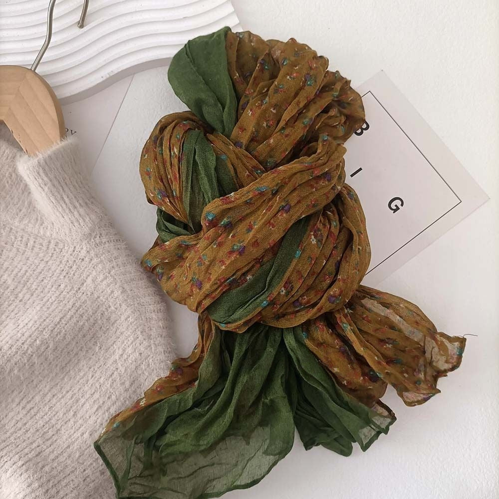 Floral Print Long Scarf for Women - Vittoria