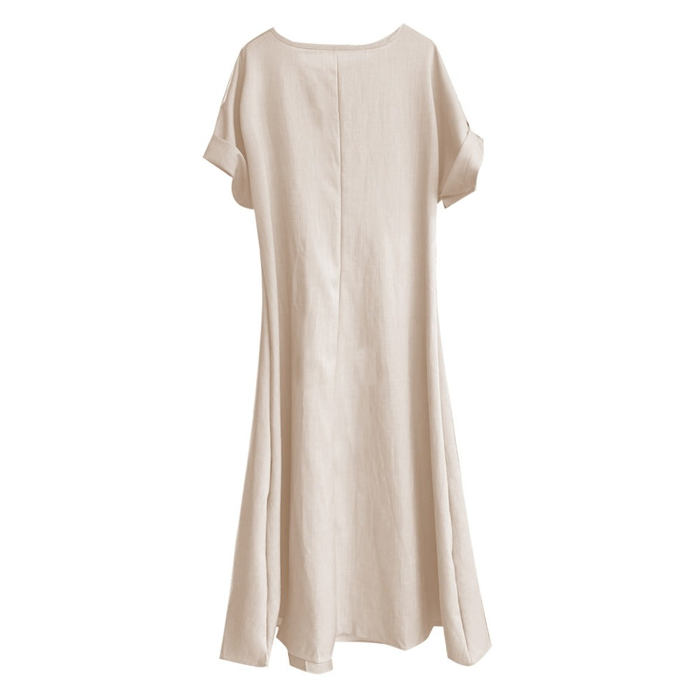 Maxi Dress with Bow and Pockets for Women - Maddalena