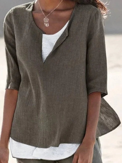 Casual Layering Blouse for Women – Summer Style