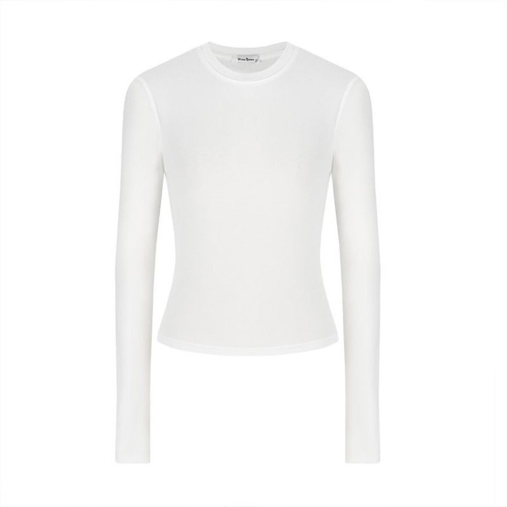 Long Sleeve Fitted T-Shirt for Women - Wanda